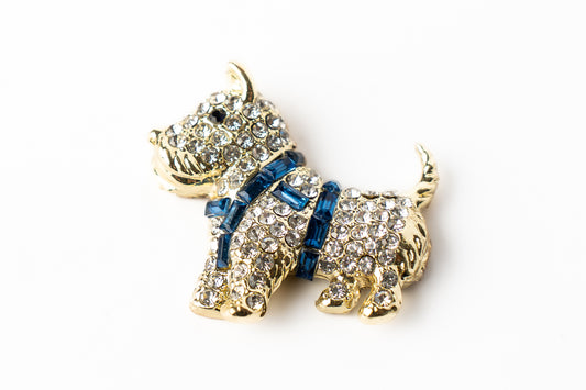 Marcador de Bola de Golf "Bull Dog Collar Azul"
