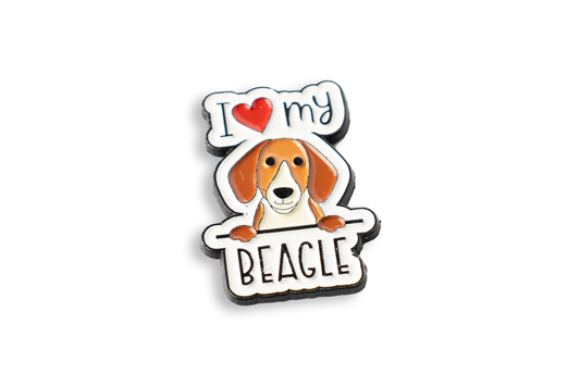 Marcador de Bola de Golf "I LOVE MY BEAGLE"