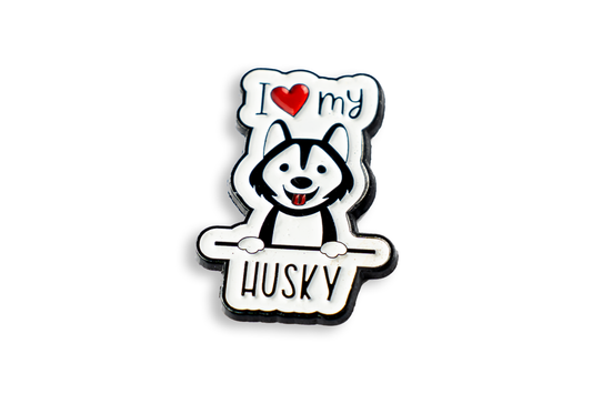 Marcador de Bola de Golf "I LUV MY HUSKY"
