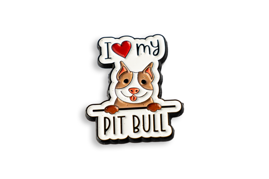 Marcador de Bola de Golf "I LOVE MY PIT BULL"