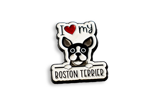 Marcador de Bola de Golf "I LOVE MY BOSTON TERRIER"