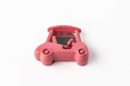 Marcador de Bola de Golf "Carrito Rosa"