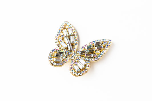Marcador de Bola de Golf "Mariposa Brillante Dorada"