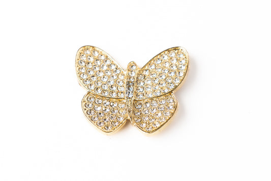 Marcador de Bola de Golf "Mariposa Dorada Brillante"