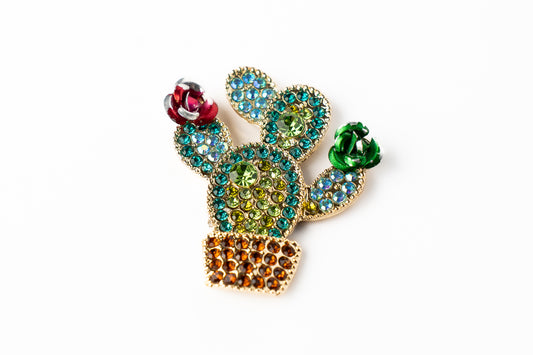 Marcador de Bola de Golf "Cactus con Brillantes"