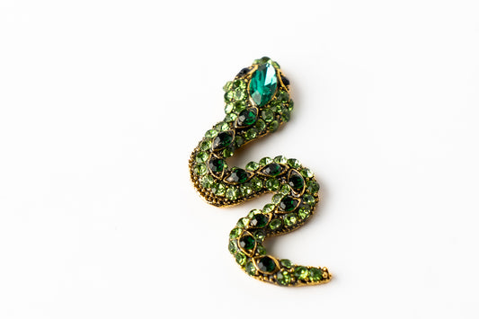Marcador de Bola de Golf "Serpiente con Brillos Verdes"